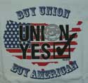buy union made, buy american t-shirt.